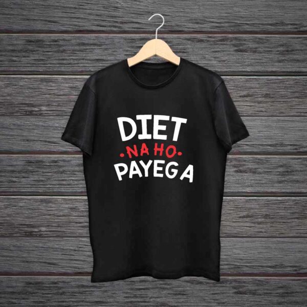 Man-Printed-Black-Cotton-T-shirt-Diet-Na-Ho-Payega