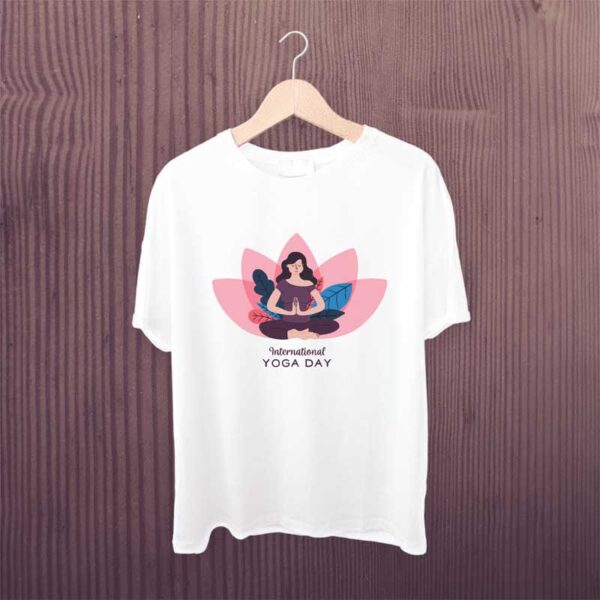 International-Yoga-Day-T-shirt-White-Printed