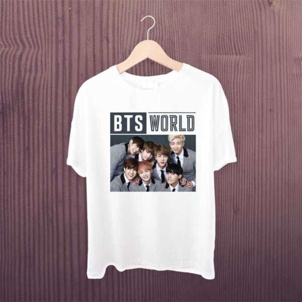 BTS-World-White-Printed-Tshirt