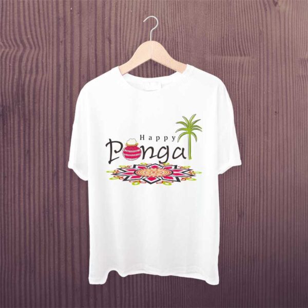 Happy-Pongal-Fastival-White-Tshirt