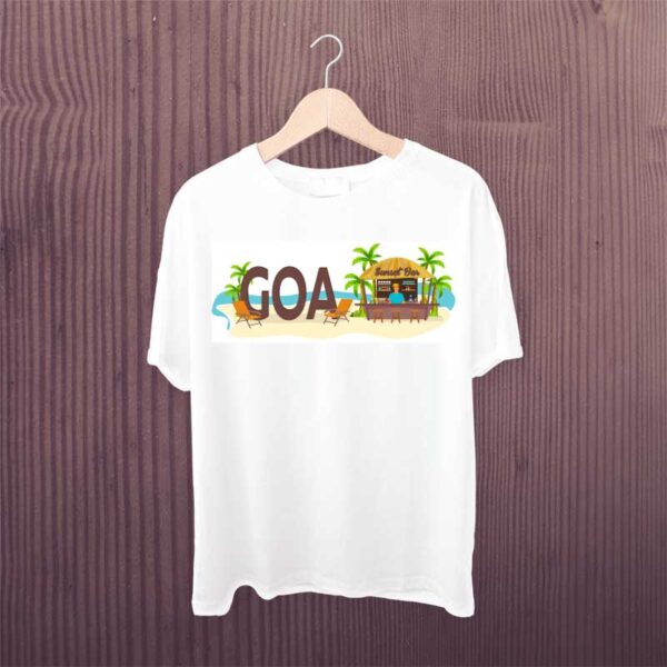 Goa-Sunset-Bar-White-Tshirt