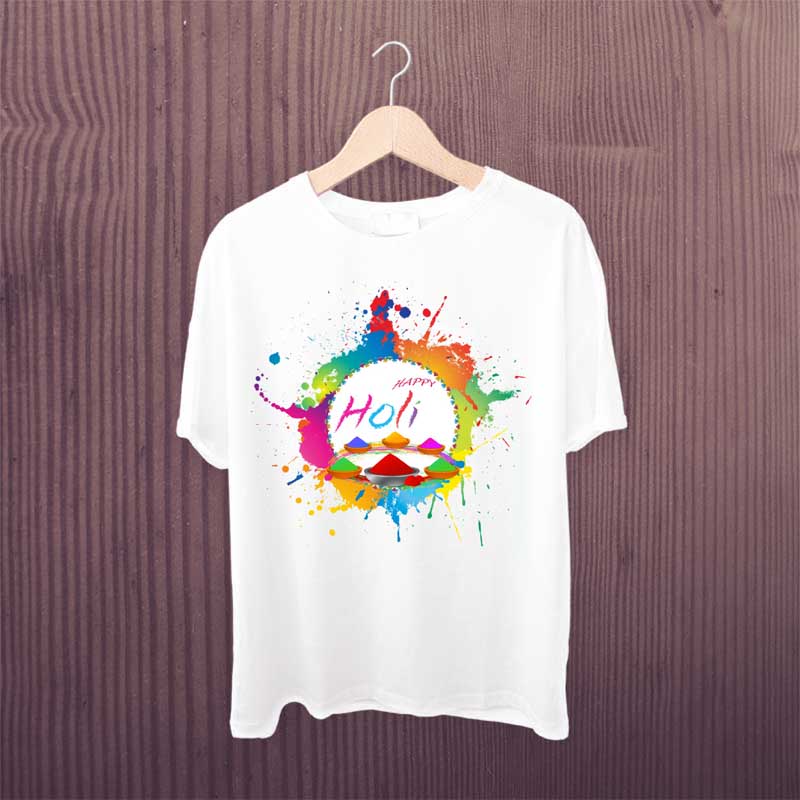 Happy-Holi-Thali-Color-Tshirt