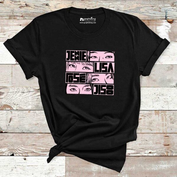 Black-pink-eye-Cotton-Tshirt