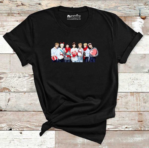 Bts-team-with-gifts-Cotton-Tshirt