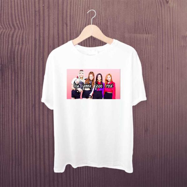 Lisa-jennie-jisoo-rose-black-pink-Tshirt