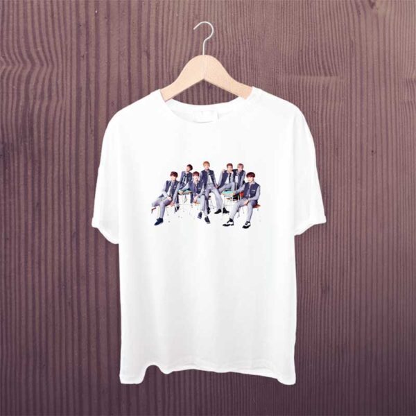 Sitting-Bts-group-Tshirt