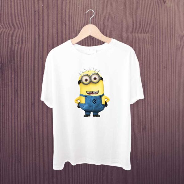 Cute-Minion-White-Printed-T-Shirt