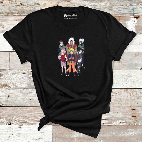 Sakura-Haruno-Kakashi-Hatake-Naruto-Uzumaki-Sasuke-Uchiha-Cotton-Tshirt