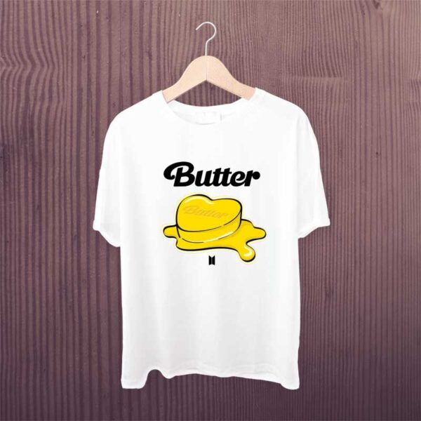 Bts-Butter-Kpop-Logo-White-Tshirt