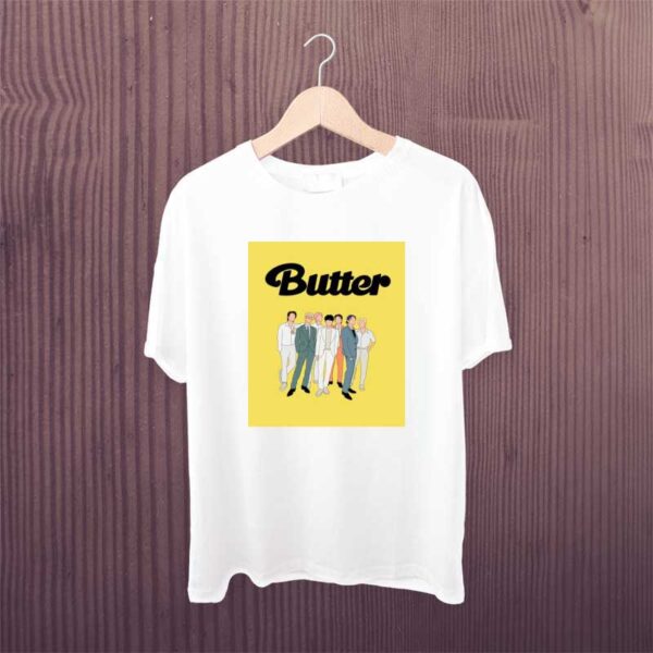 Bts-Butter-Member-White-Tshirt