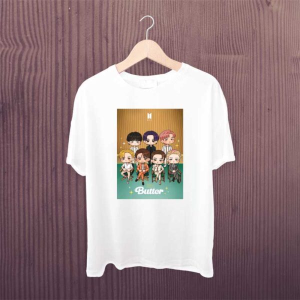 Bts-Butter-Members-White-Tshirt