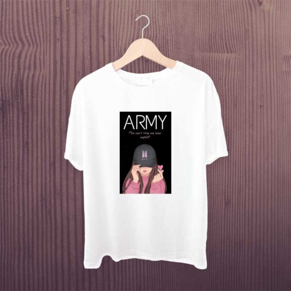 Bts-Cute-Army-Girl-White-Tshirt